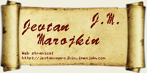 Jevtan Marojkin vizit kartica
